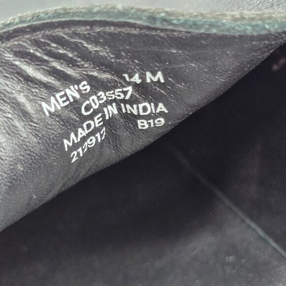 Cole Haan Shoes Mens 14 M Black Leather Tucker Venetian Moc Toe Casual Loafers - Picture 9 of 9